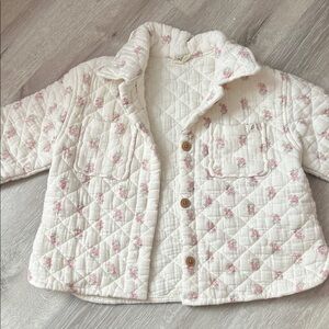 Floral Quilted Kids Jacket